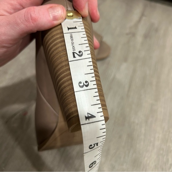 DV By Dolce Vita Peep Toe Tan Slip On Heels Ankle Boots Women’s Size 8 - Picture 8 of 8